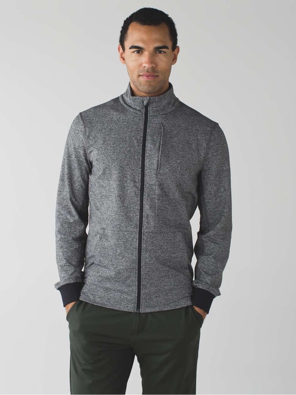 Lululemon prepost heathered gray zip up jacket